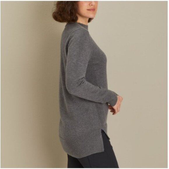 Duluth Trading Co EUC Size Medium Wash-a-Wool Merino Tunic Sweater in Lavender - Picture 2 of 8